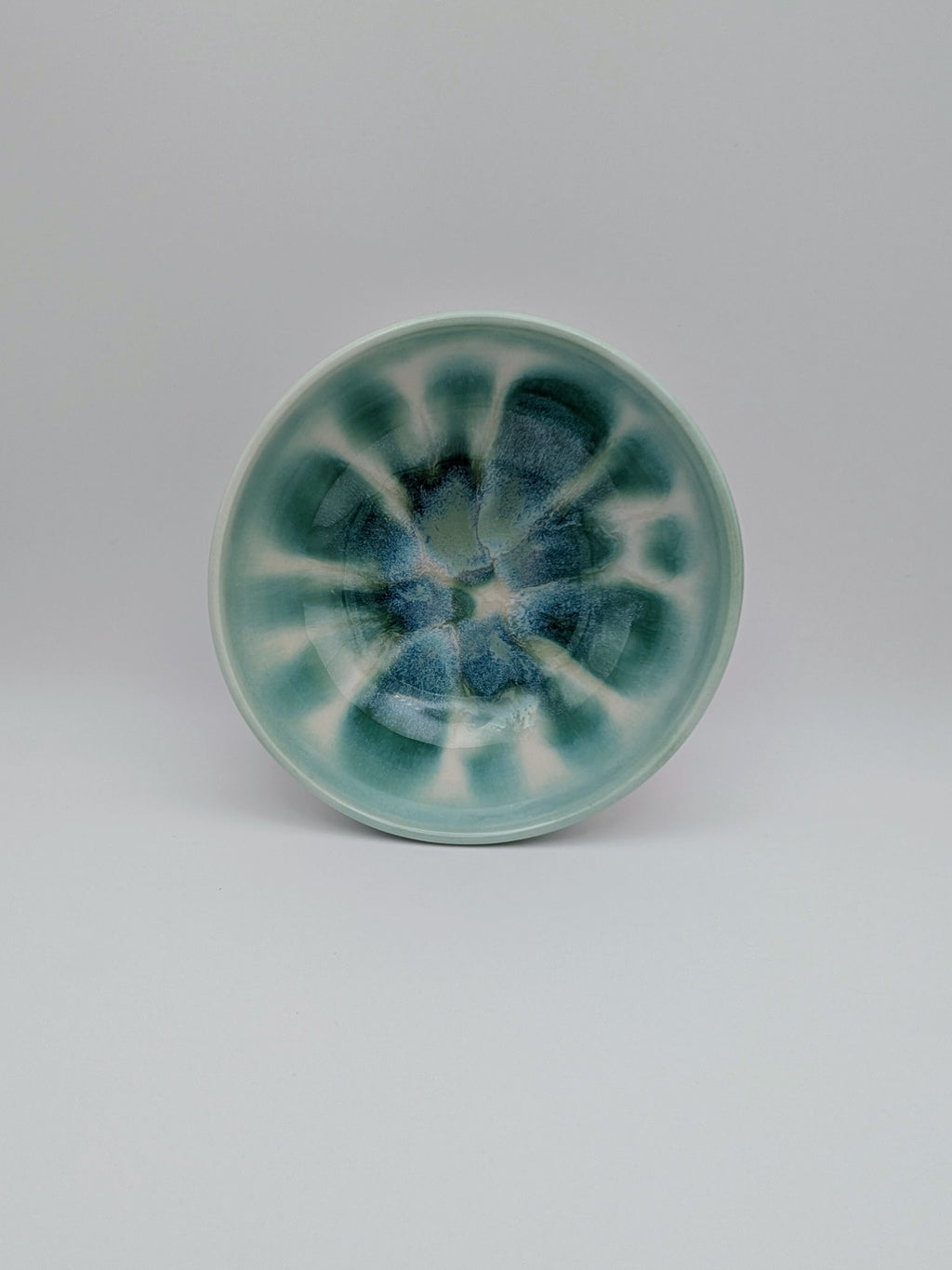 Set of 3 medium bowls - red, green, purple