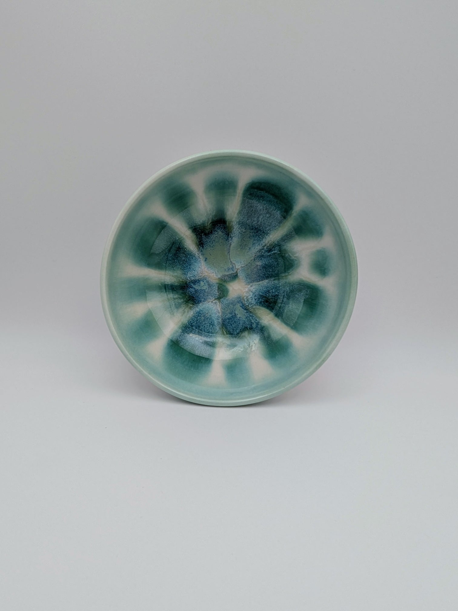 Set of 3 medium bowls - red, green, purple