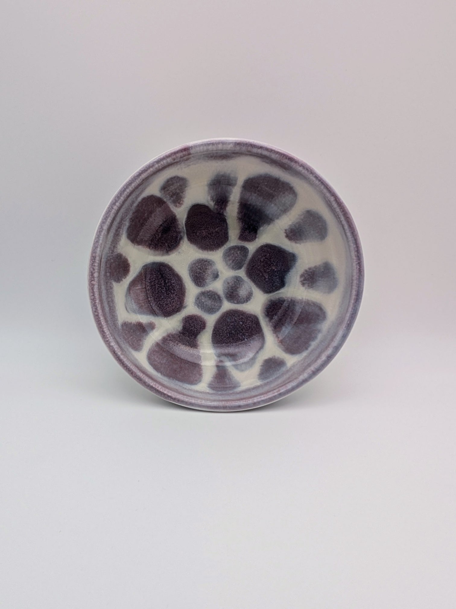 Set of 3 medium bowls - red, green, purple