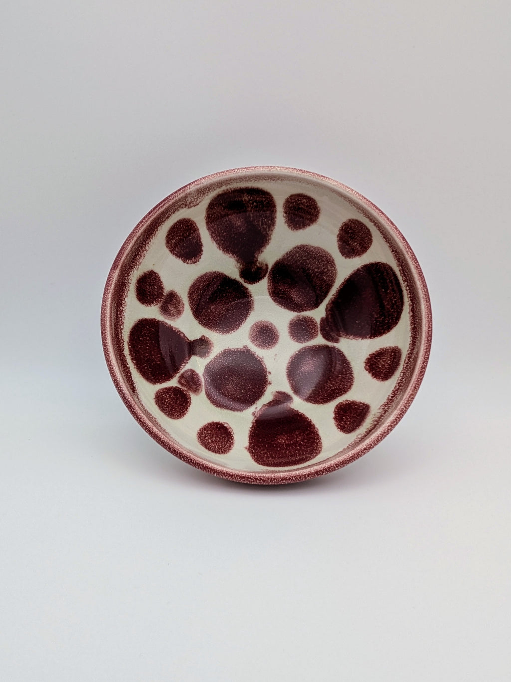 Set of 3 medium bowls - red, green, purple