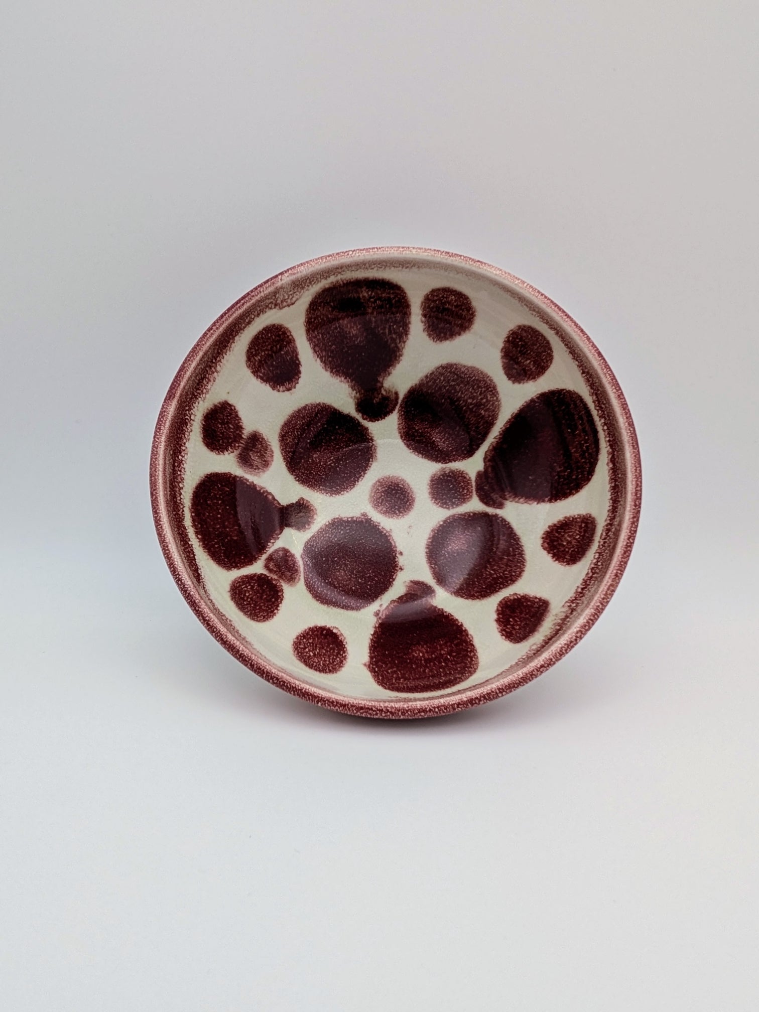 Set of 3 medium bowls - red, green, purple