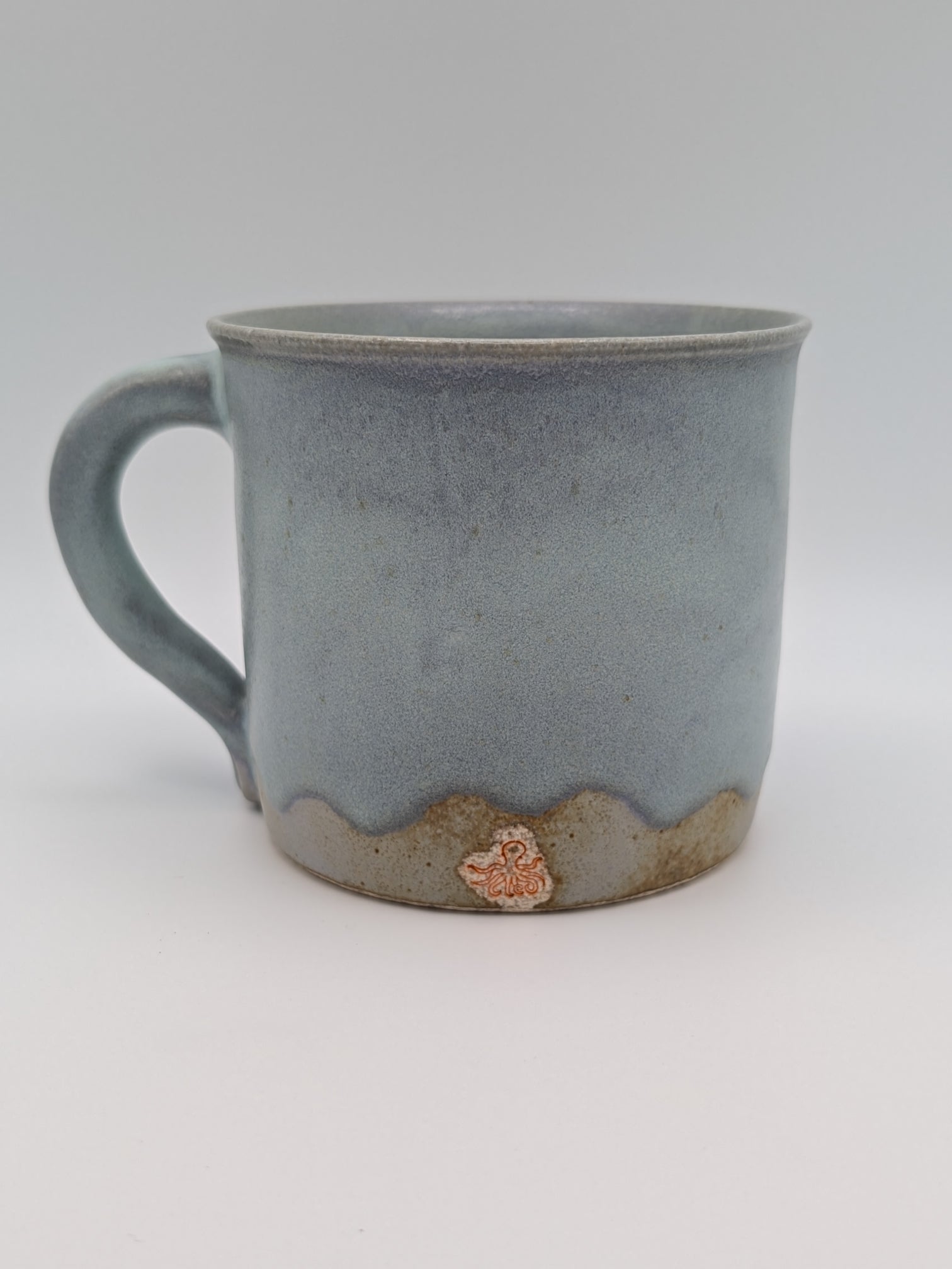 Metallic blue-green coffee mug
