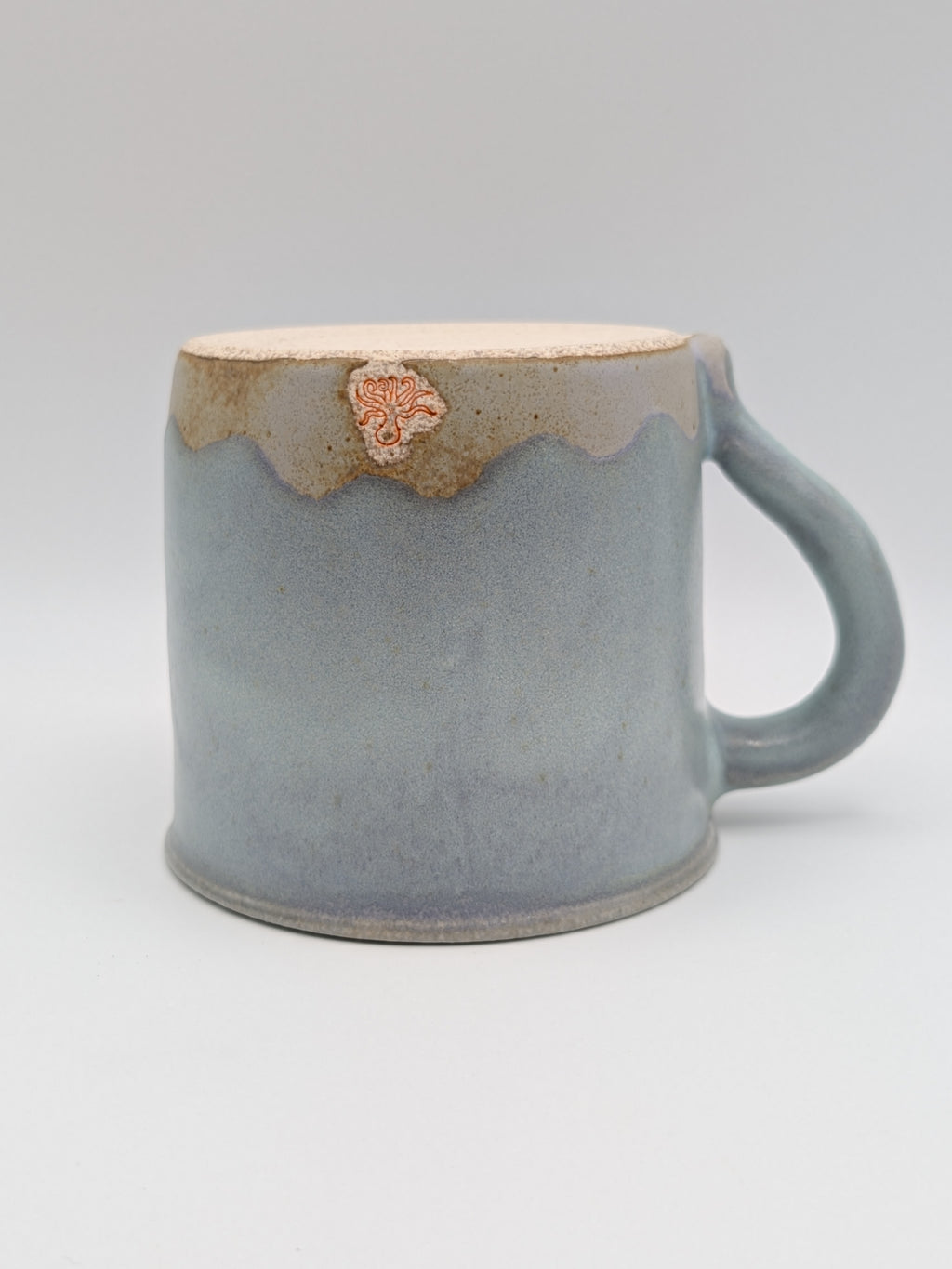 Metallic blue-green coffee mug