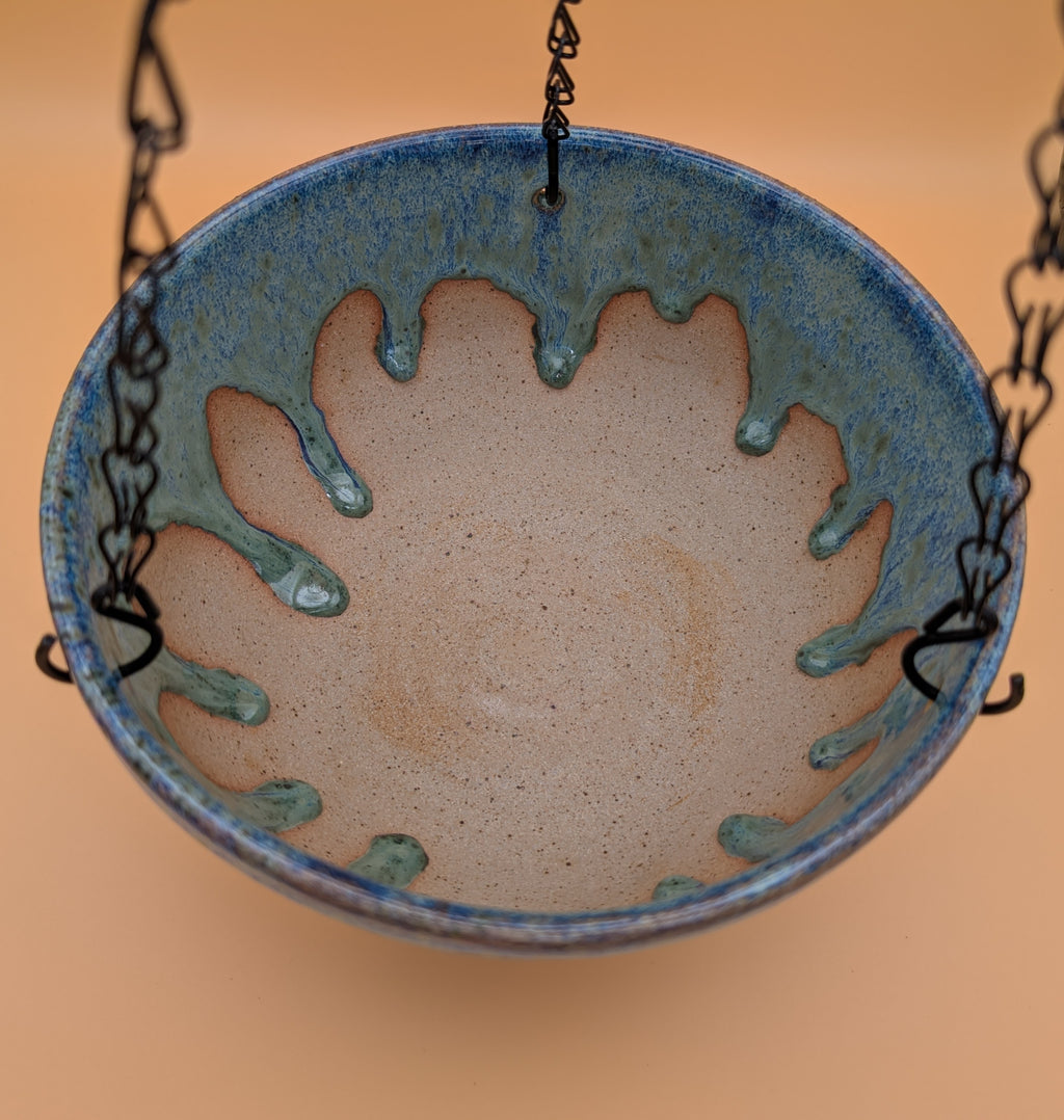 Drippy Blues Hanging Planter